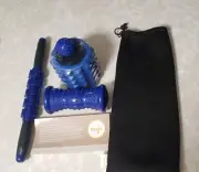 New Maji Sports Travel Fit Bundle:foam roller, ball, roller stick, foot massager