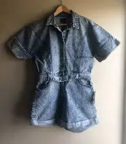 Bardot Women’s Denim Blue Short Sleeve 10R Jumpsuit Size XL NEW