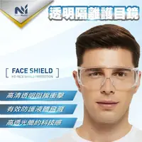 在飛比找momo購物網優惠-【Nutri Medic】透明密閉防護隔離眼罩護目鏡防疫防液