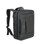 Rivacase Charcoal Convertible Backpack for 15.6" Laptops - Black Suitable for Business and Travel [8290]