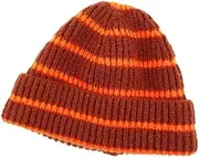 [YUN MENG] Knit Hat Child Unisex Stripe Keep Warm Any Size Head Comfortably (Color : Orange, Size : One Size)