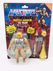 Mattel Masters of the Universe Origins Battle Armor He-Man Deluxe Figure Set