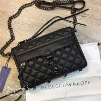 在飛比找Yahoo奇摩拍賣-7-11運費0元優惠優惠-REBECCA MINKOFF Mini Mac-菱格黑色鎗