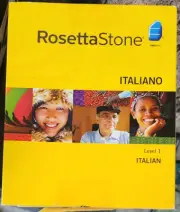 Rosetta Stone, Italian, Level 1 FACTORY SEALED NEW IN BOX