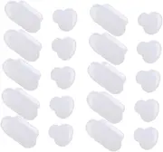 COLLBATH Set of 10 Type c Dust Plugs 3.5mm Earphone Plugs Soft Easy to Install Compatible Type