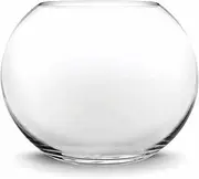 Fish Bowl Glass,Glass Fish Bowl, 9.45 Inch Clear Fish Bowl Glass, Round Aquaponic Fish Tank, Simple Style Small Fish Tank, Mini Glass Vase for Home Living Room Office Desk Decor,Fish Bowl