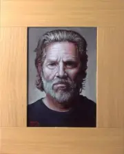 Original Oil Painting of Actor Jeff Bridges - Hand Signed