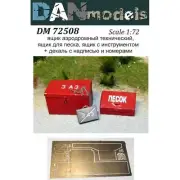 Airfield Technical Drawer a Sand Box, a Box for Supplies Dan Models 72508 - 1:72