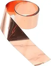 Pure Copper Sheet Conductive Foil for DIY Electrical Projects Adhesive Strip Double-Sided Tape