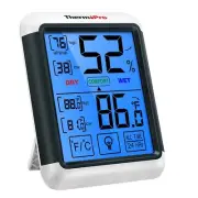 Digital Hygrometer Indoor Thermometer Humidity Gauge with Jumbo Touchscreen and