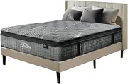 [BEDRA BEDDING] Latex Foam Mattress 34CM - Euro Top Mattress 9 Core Layer with Pocket Coils System for Luxurious Rest Pressure Relief, Double Size, Gray