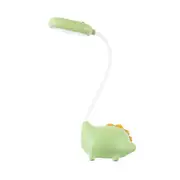 Dinosaur Flexible Usb Touch Desk Lamp, Flexible Neck Led Desk Lamp Adjustable Brightness For Office Study Reading, Green