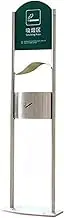 Outdoor Trash Can Outdoor Ash Column Vertical Cigarette Butt Column Stainless Steel Smoke Extinguishing Column Cigarette Butt Collector Smoking Column Trash Can Outside Garbage can
