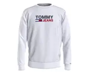 Tommy Hilfiger Bart Crew Mens Active Sweaters Size XXL, Color: White/Black