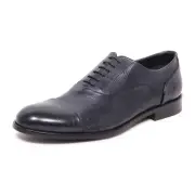 7882AZ SCARPA UOMO CARACCIOLO MAN SHOES BLUE