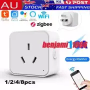 Tuya Zigbee WiFi 16A Smart Socket AU Plug Voice Control for Alexa Google Home
