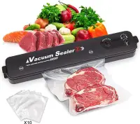 在飛比找Yahoo!奇摩拍賣優惠-家用食品真空封口機Vacuum sealer自動真空封口機小