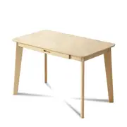 MIUZ Computer Desk Office Study Desks Laptop Table Drawers Workstation Nordic Natural 80x50x72cm