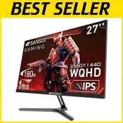27 Inch Gaming Monitor with 1ms Response, 180Hz - Ultimate Eye Care Experience
