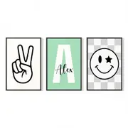 [Namly Design] Personalised Poster - Modern Symbols / Set of 3
