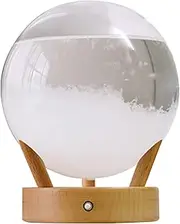 Glass Weather Stations, 7 Color Spherical Round Weather Forecast Bottle, Glass Weather Station Light Up, Weather Forecaster for Home Decor, Table Decor/197