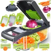 Veggie Chopper with Container,Onion Chopper, Mandolin Slicer Cutter Dicer with E