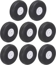 sourcing map RC Airplane Wheels 1.77" OD RC Airplane,Aircraft PU Sponge Wheels,Tire Tail Wheel RC Aircraft Foam Wheel Replacement for DIY RC Model Plane Aircraft Pack of 8