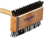 Carlisle 4002600 Broiler Master Grill Brush, Carbon Steel Bristles, 30.5" Length, Hardwood Brush and Handle, Natural
