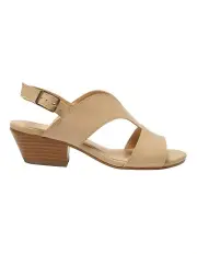 [Easy Steps] Valetta Sandals in Nude Leather