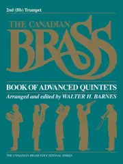 Canadian Brass Book of Advanced Quintets Bb Trumpet 2 Part Classical Sheet Music