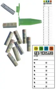 5 X Log Sheets Geocaching Screw Globuli Gluboli Rolled Mini Logbook Micro
