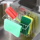 Sponge Holder, Sink Caddy Kitchen Brush Soap Dishwashing Liquid Drainer Rack