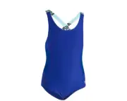 Under Armour Girl Racer One Piece Swimsuit Dark Blue Size 7 3561