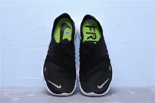 Nike Free Rn Flyknit 3.0 SF 黑白熒光綠 編織 休閒運動慢跑鞋 男鞋 AQ5707-001【ADIDAS x NIKE】