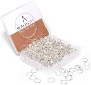 300Pcs 10Mm Silver Plated Jump Rings For Jewelry Making Diy Craft Projects