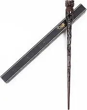 Handicraftviet Owl Wooden Magic Wand, Wizard Wand 15" for All Ages, 1 Magic Wand