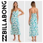 BNWT BILLABONG NOT A SOL MIDI DRESS SIZE MEDIUM/10 NEW SEASON RRP $130