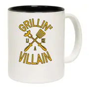 Grillin Like A Villain Funny Cookout Bbq Grill Mug Cup