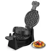 Waffle Maker, Belgian Waffle Maker Iron 180° Flip Double Waffle, 8 Slices, Rotat