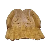 Aceirropy Hand Shaped Tray - Crystal Display Tray | Wooden Buddha Hand Palm Fruit Bowl Centerpiece Art Home Decoration Artwork for Storage