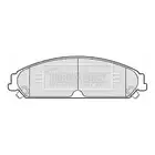 BORG & BECK Brake Pad Set BBP2156 FOR 300C Thema Genuine Top Quality 2yrs No Qui