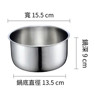 【萬國】3人份 不銹鋼 厚釜電鍋 小電鍋 三年保固 台灣製造 AQ-3ST 品號：9007 (7.5折)