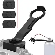 Motorcycle Bicycle Chain Lube Applicator, Mess-Free Chain Cleaner Attachment Universal fit Most Cans (with 3 Adapters)