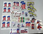 Evel Knievel Sticker Lot Of 43 And One Evel Knievel Week Schedule Of Events