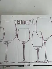 Riedel Tyrol Crystal Signed Set Of 4 Wine Glass Set in Box Made In Austria NIB