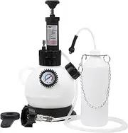 SMOTIVEPRO 2L Manual Brake Bleeder Fluid Pump, One Man Professional Brake Bleeder Kit Suitable for Most European Brake Mast Cylinder Reservoirs