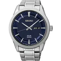 在飛比找樂天市場購物網優惠-送禮首選★SEIKO 精工 紳仕典雅太陽能男仕皮帶腕錶/V1