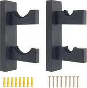 Boyistar Baseball Bat Wall Mount Set, Display Rack for Baseball Bat Hanger Holder with Hidden Screws, Soft Liner, Clean Cloth for Baseball Softball Bat Display Case Rack Brackets