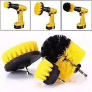 3Pcs Car Wheel Power Drill Brush Cleaning Set Auto Tire Washing Cleaner Scrubber
