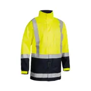 Taped Hi Vis Rain Shell Jacket MENS HIGH VISIBILITY